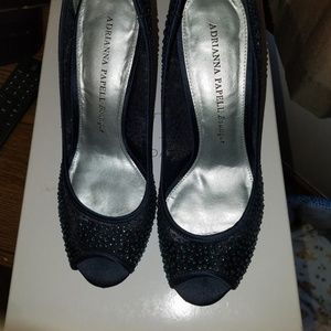 Navy blue dress shoes